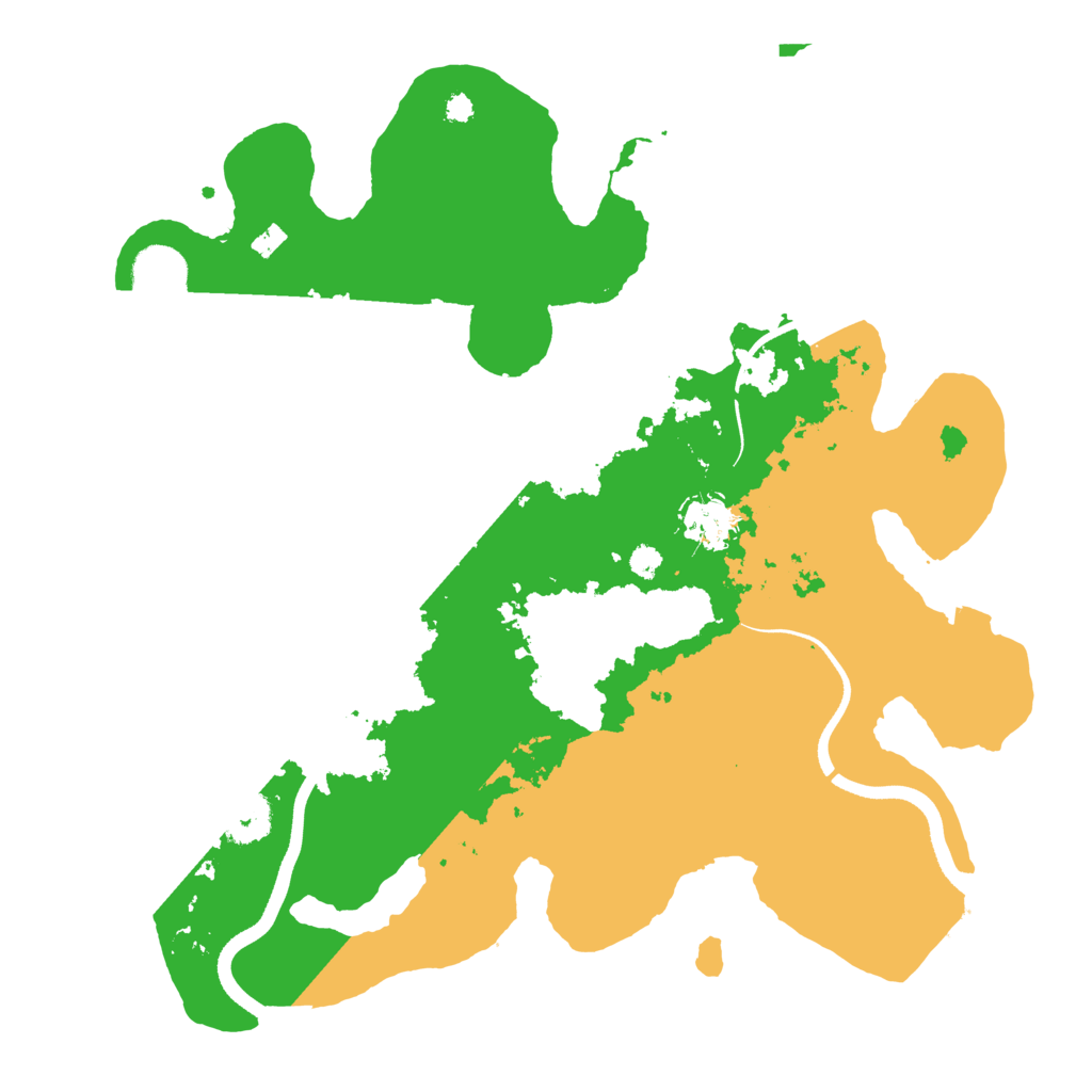 Biome Rust Map: Procedural Map, Size: 3500, Seed: 432122