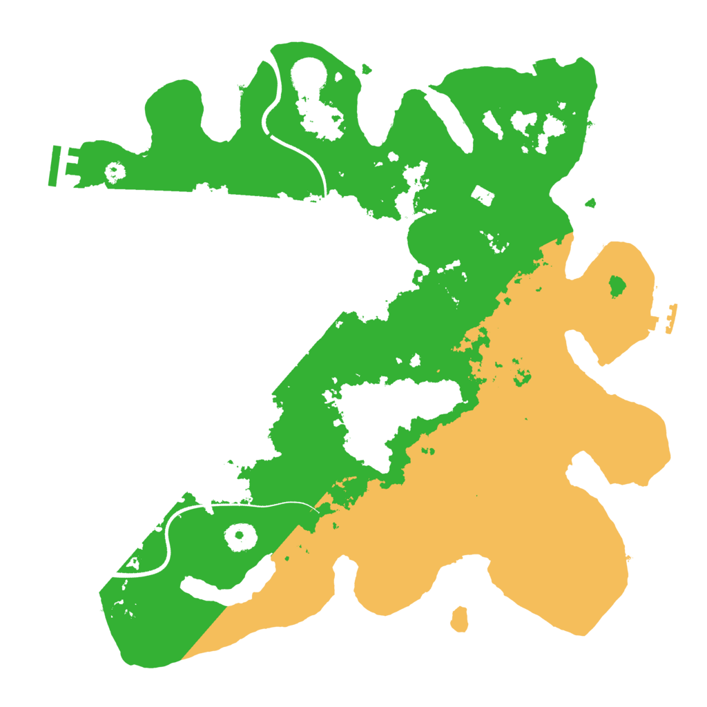 Biome Rust Map: Procedural Map, Size: 3500, Seed: 432122