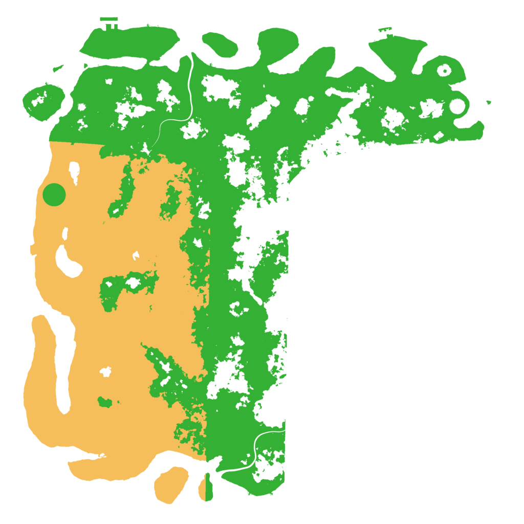 Biome Rust Map: Procedural Map, Size: 6000, Seed: 2591437