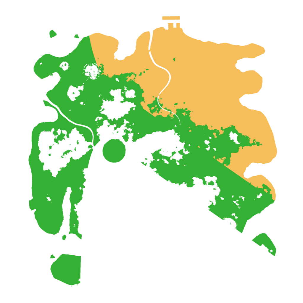 Biome Rust Map: Procedural Map, Size: 3500, Seed: 574399337