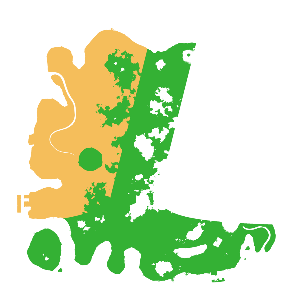 Biome Rust Map: Procedural Map, Size: 3500, Seed: 8005543