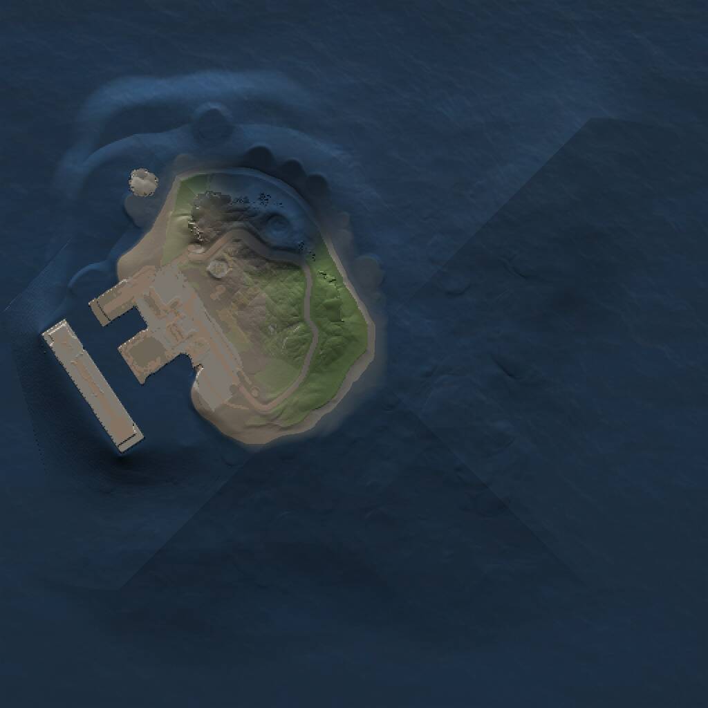Rust Map: Procedural Map, Size: 1000, Seed: 2127034384, 2 Monuments
