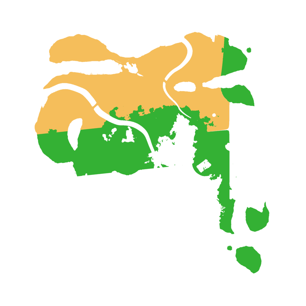 Biome Rust Map: Procedural Map, Size: 2500, Seed: 489934295