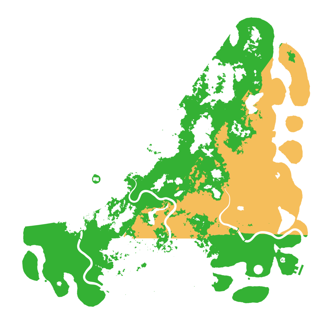 Biome Rust Map: Procedural Map, Size: 6000, Seed: 28356