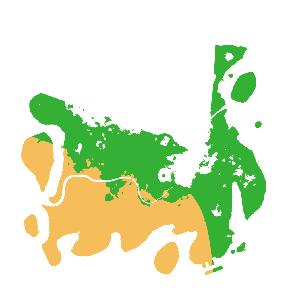 Biome Rust Map: Procedural Map, Size: 3200, Seed: 124759044