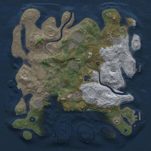 Thumbnail Rust Map: Procedural Map, Size: 3800, Seed: 312313, 16 Monuments