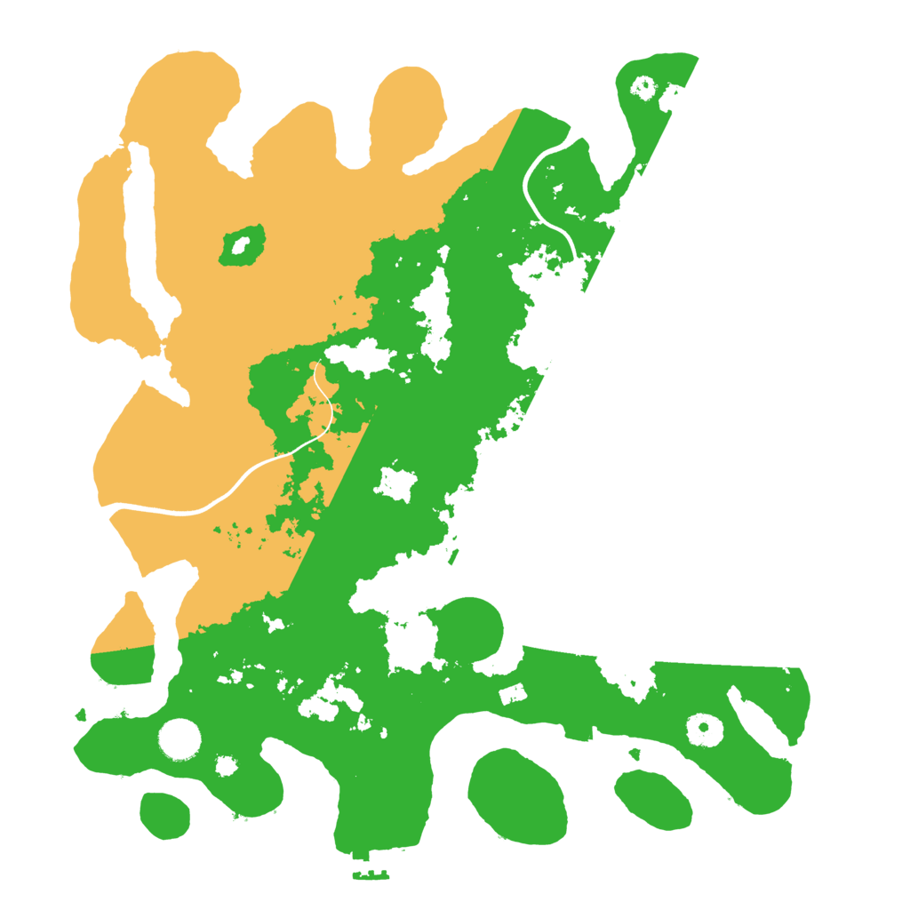 Biome Rust Map: Procedural Map, Size: 3800, Seed: 312313
