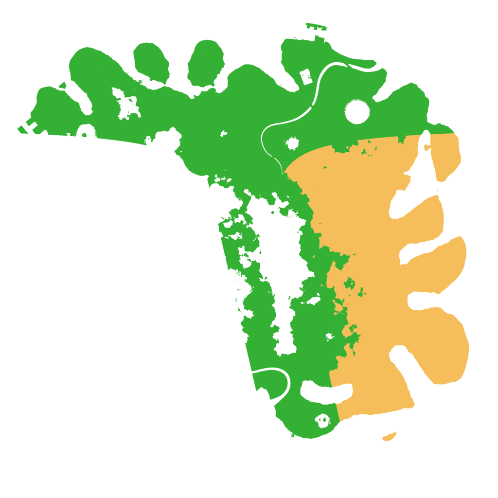 Biome Rust Map: Procedural Map, Size: 3600, Seed: 2129559429