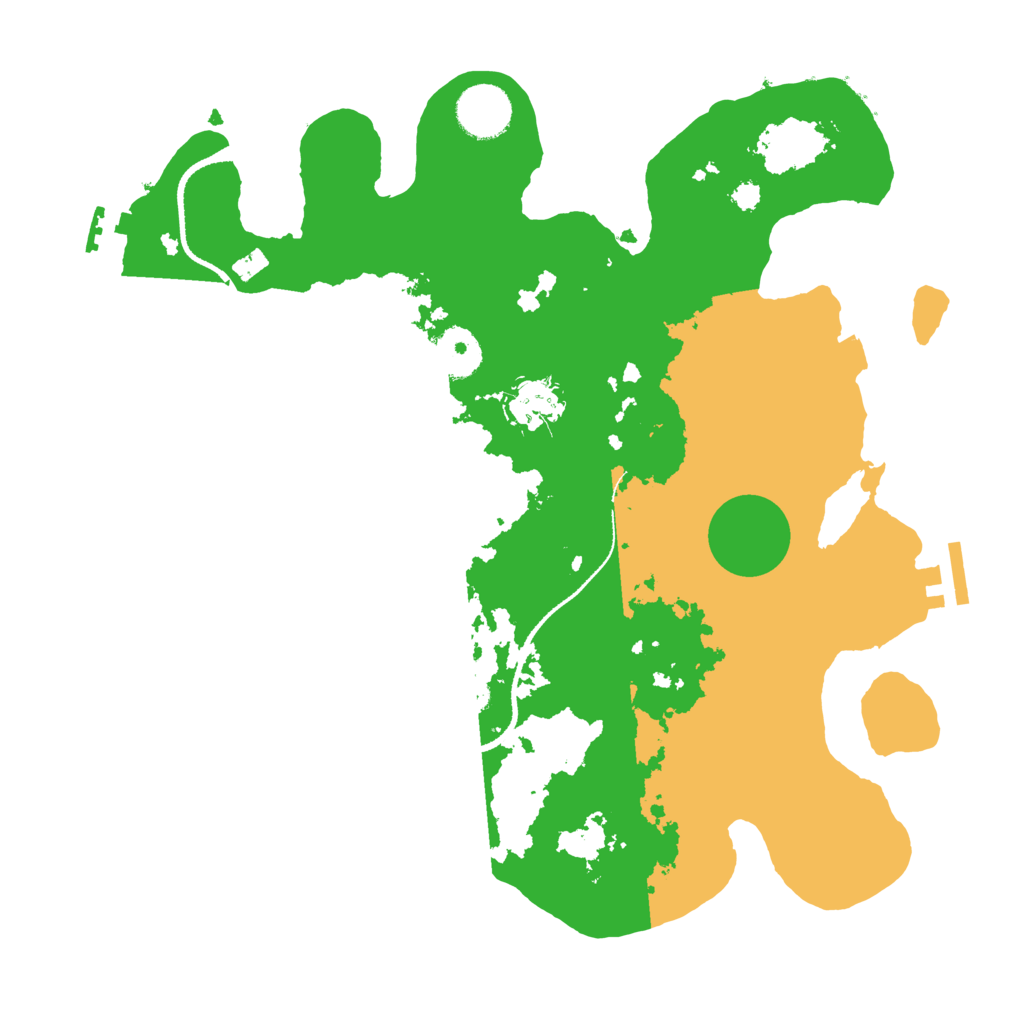 Biome Rust Map: Procedural Map, Size: 3300, Seed: 1724141781