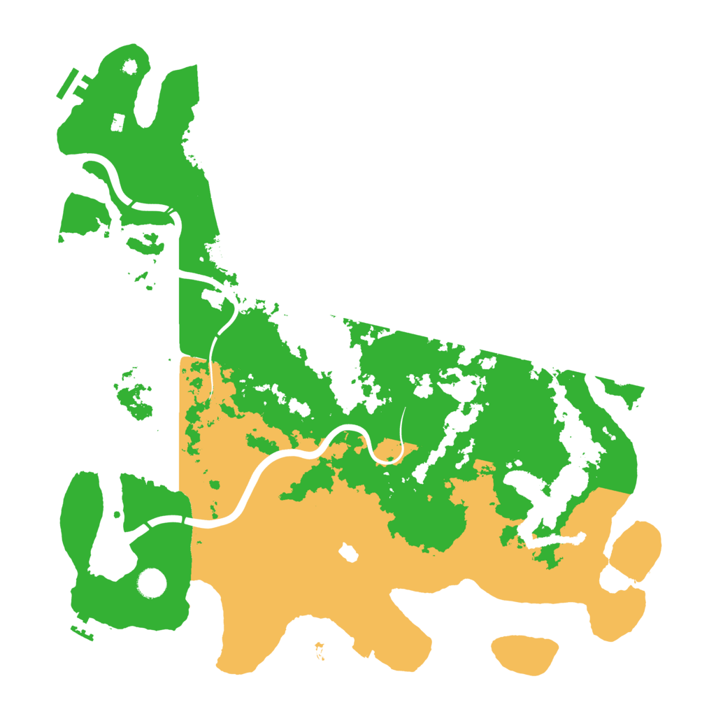 Biome Rust Map: Procedural Map, Size: 4300, Seed: 59115