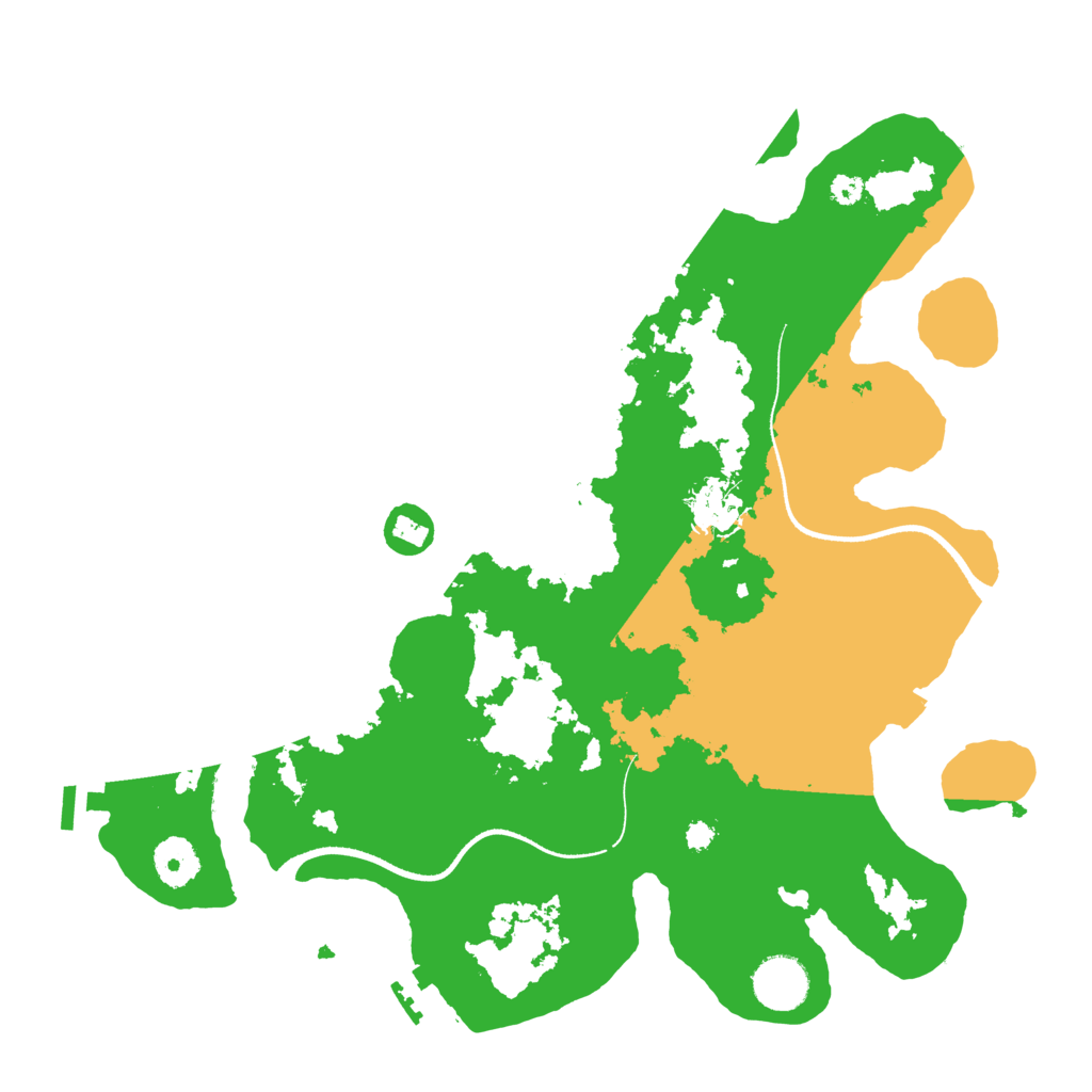 Biome Rust Map: Procedural Map, Size: 3500, Seed: 32055