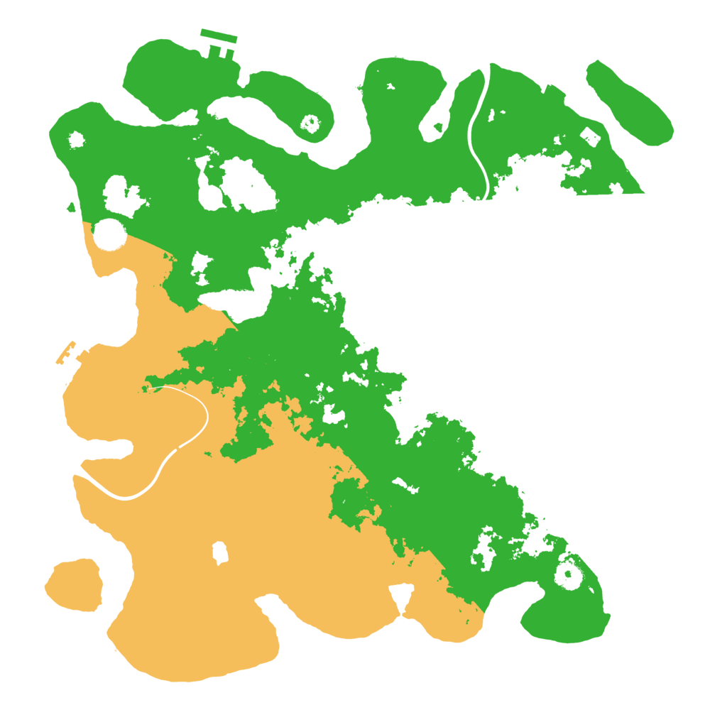 Biome Rust Map: Procedural Map, Size: 4000, Seed: 2061316403