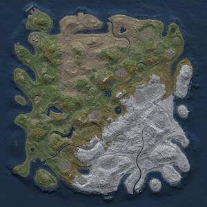 Thumbnail Rust Map: Procedural Map, Size: 4250, Seed: 422424048, 17 Monuments