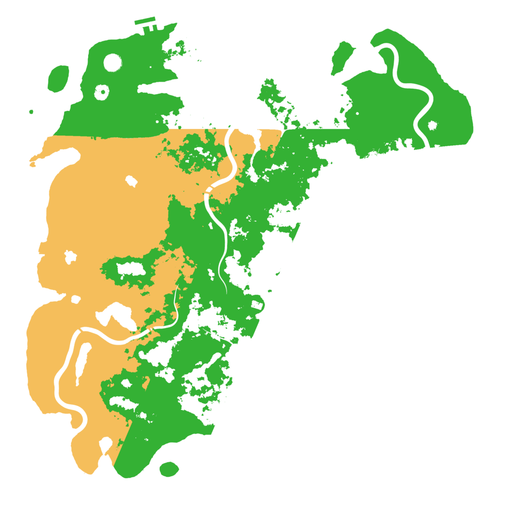Biome Rust Map: Procedural Map, Size: 5000, Seed: 152572691