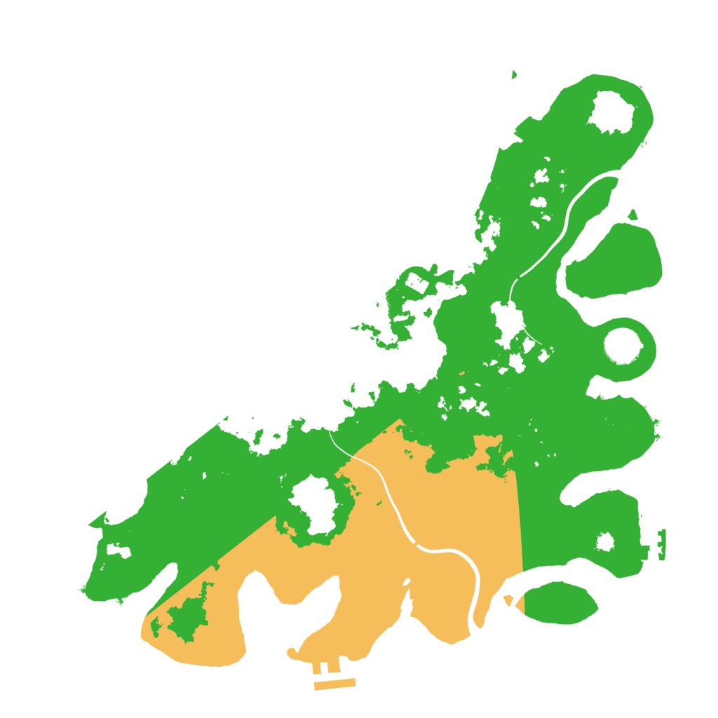 Biome Rust Map: Procedural Map, Size: 3500, Seed: 32417