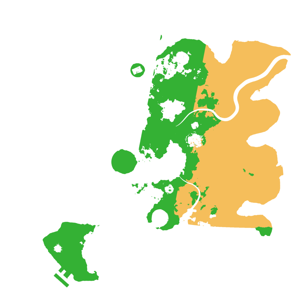 Biome Rust Map: Procedural Map, Size: 3500, Seed: 17211