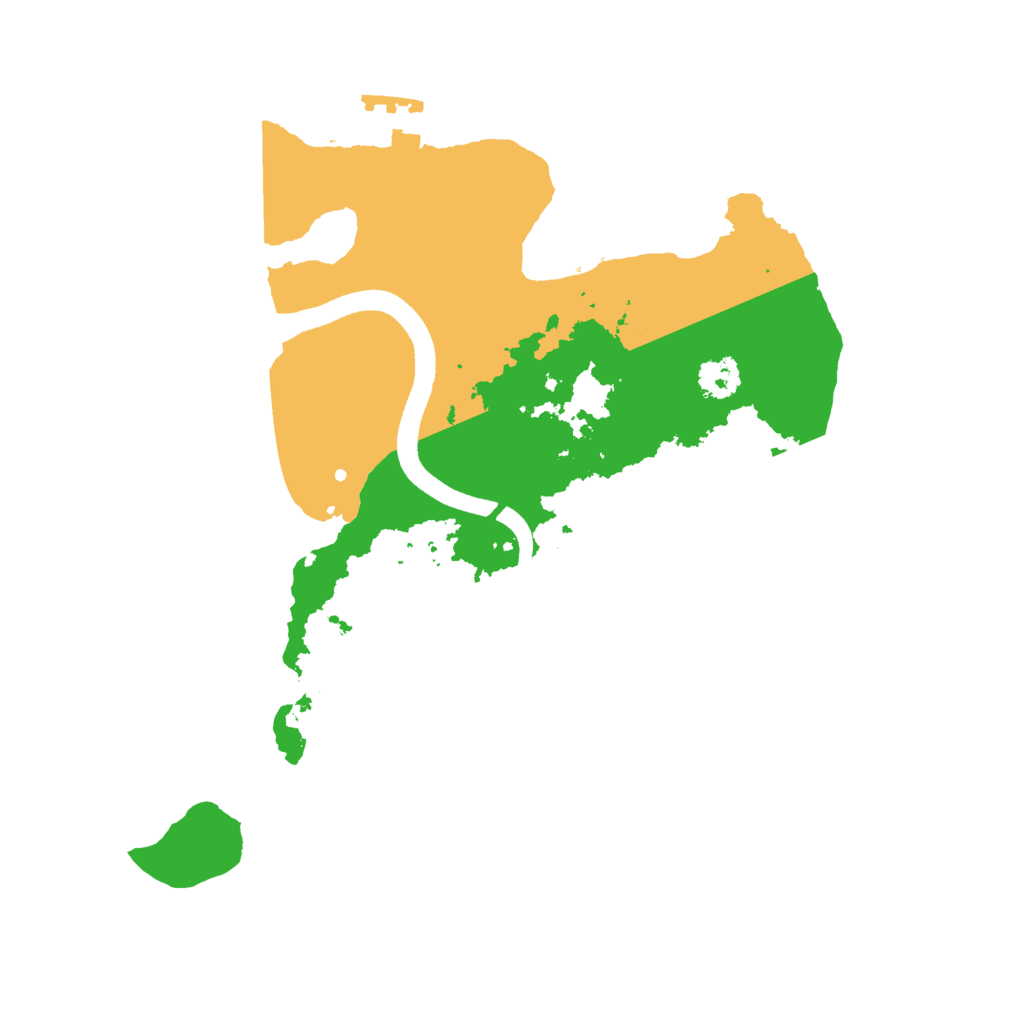 Biome Rust Map: Procedural Map, Size: 2500, Seed: 42204