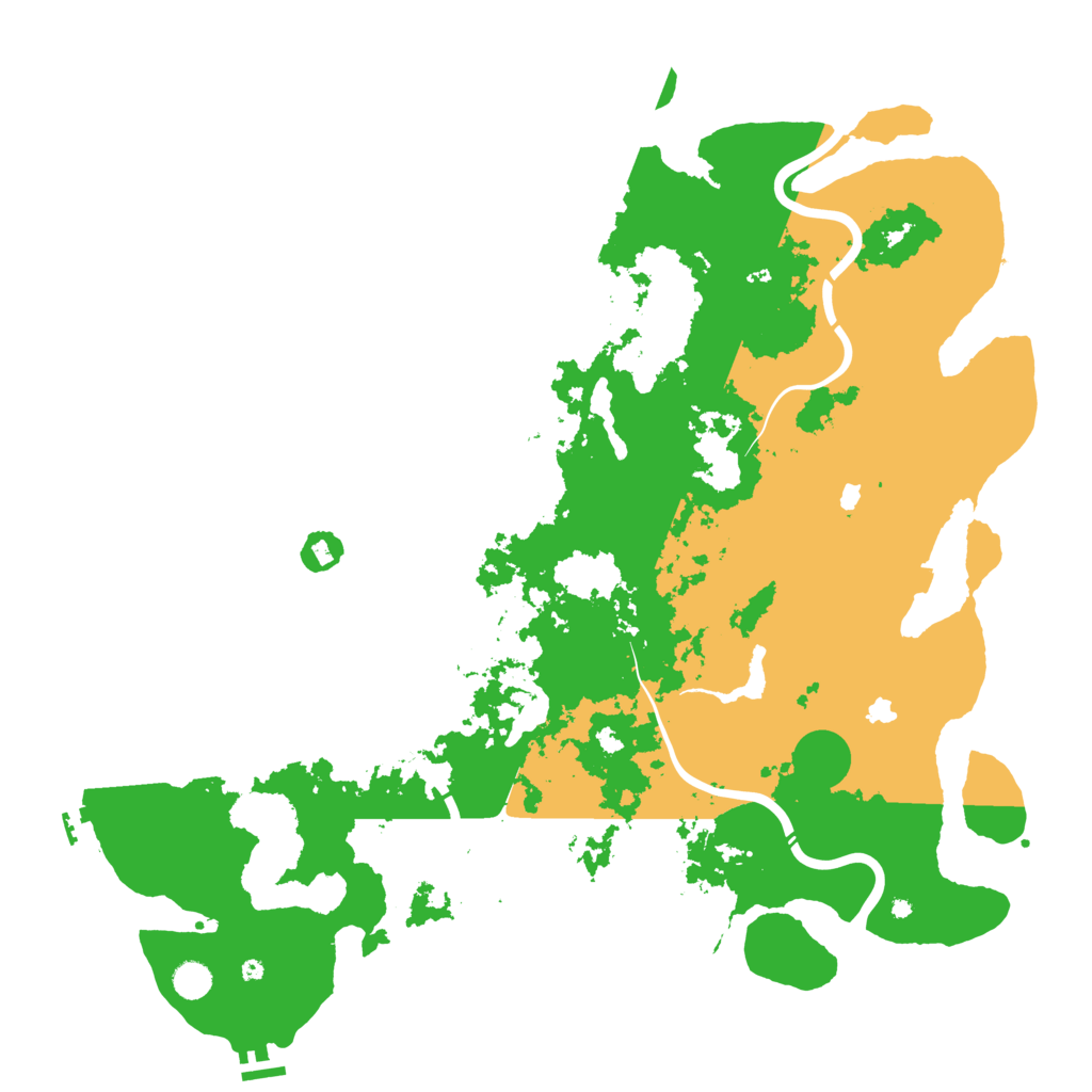 Biome Rust Map: Procedural Map, Size: 5000, Seed: 193726