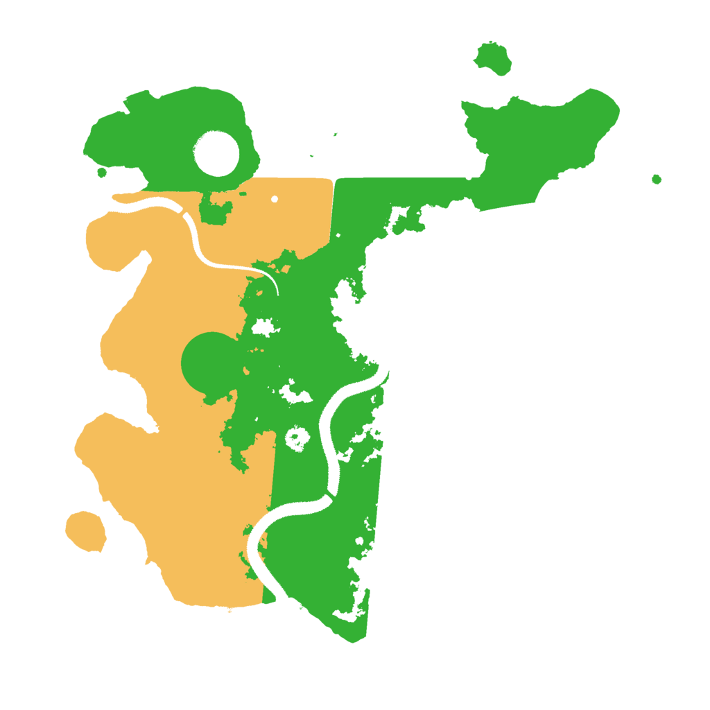Biome Rust Map: Procedural Map, Size: 3000, Seed: 76583434