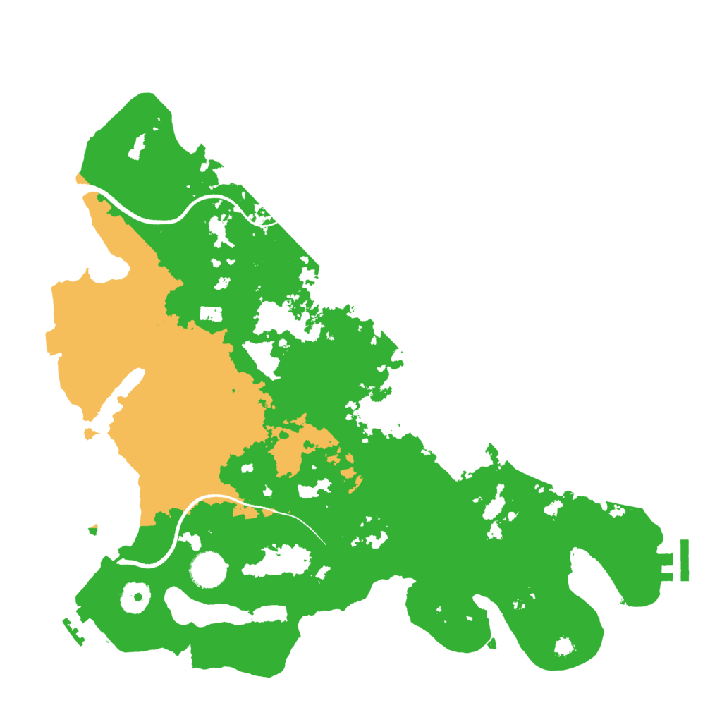 Biome Rust Map: Procedural Map, Size: 3500, Seed: 1128090464