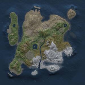 Thumbnail Rust Map: Procedural Map, Size: 2500, Seed: 1736647846, 7 Monuments