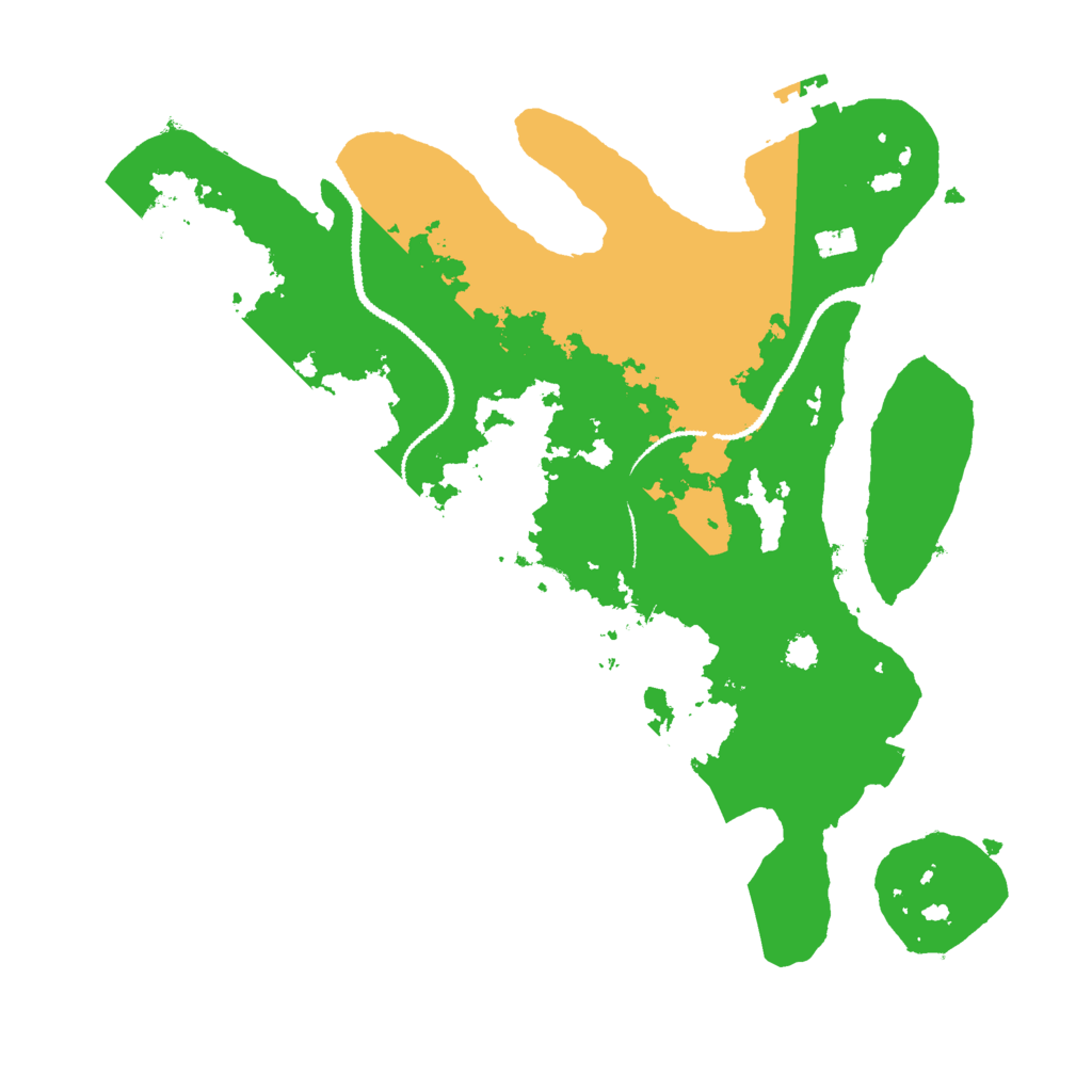 Biome Rust Map: Procedural Map, Size: 3000, Seed: 597666257