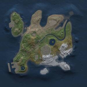 Thumbnail Rust Map: Procedural Map, Size: 2000, Seed: 1736647846, 4 Monuments