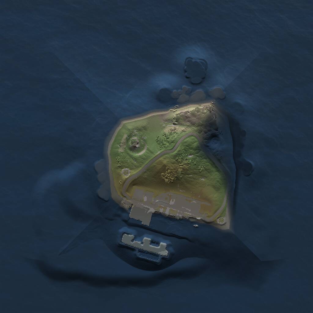 Rust Map: Procedural Map, Size: 1000, Seed: 646084699, 2 Monuments