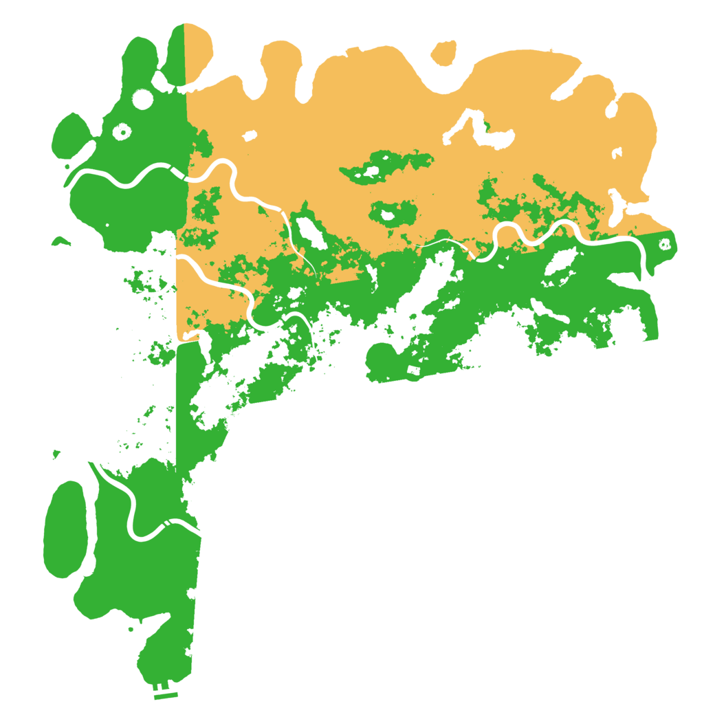 Biome Rust Map: Procedural Map, Size: 6000, Seed: 54872