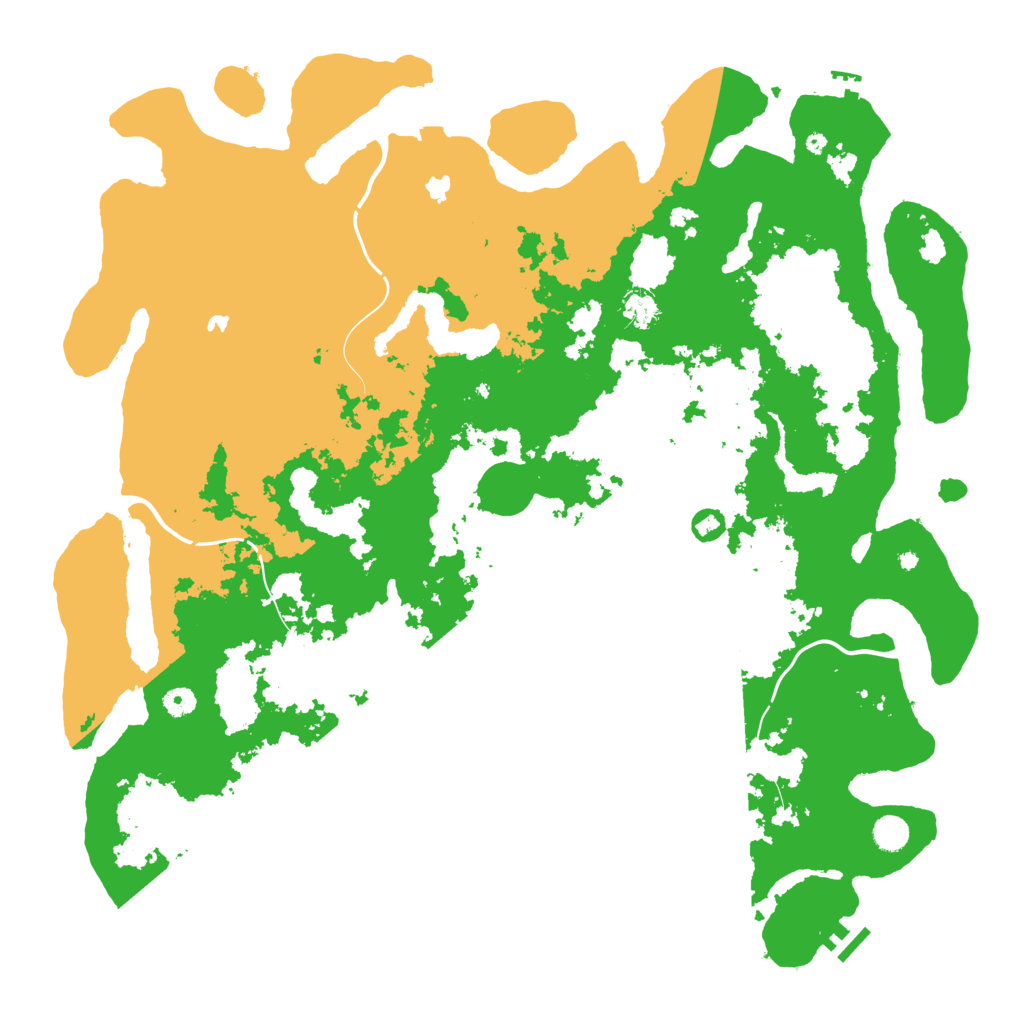 Biome Rust Map: Procedural Map, Size: 5000, Seed: 19941