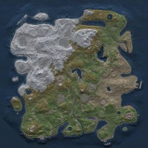 Thumbnail Rust Map: Procedural Map, Size: 4000, Seed: 403059452, 14 Monuments