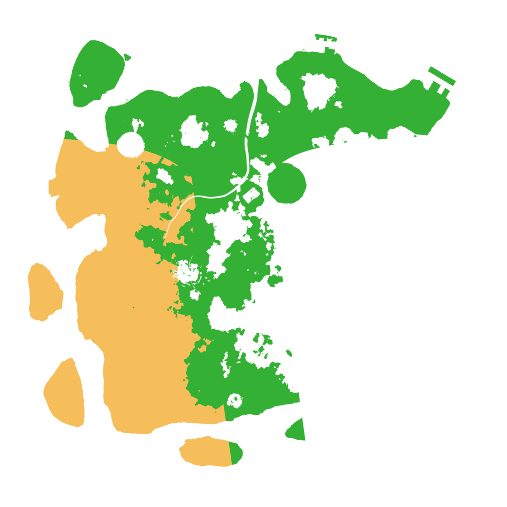 Biome Rust Map: Procedural Map, Size: 3500, Seed: 1371624279