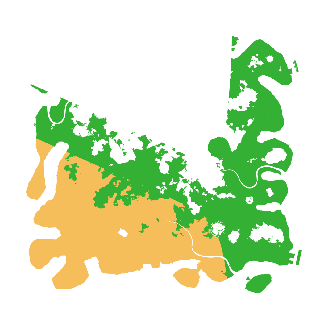 Biome Rust Map: Procedural Map, Size: 4100, Seed: 73737635
