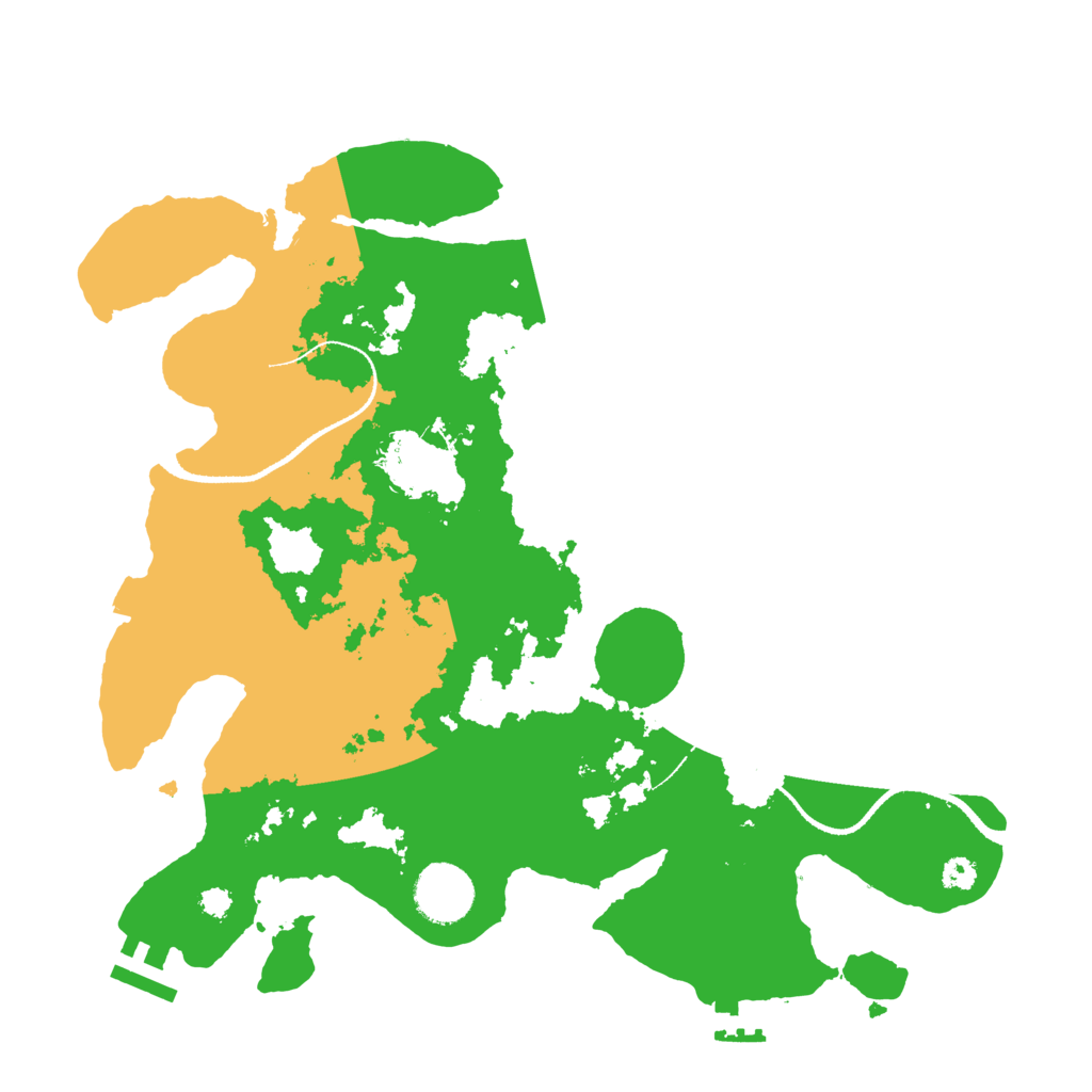 Biome Rust Map: Procedural Map, Size: 3250, Seed: 990930120