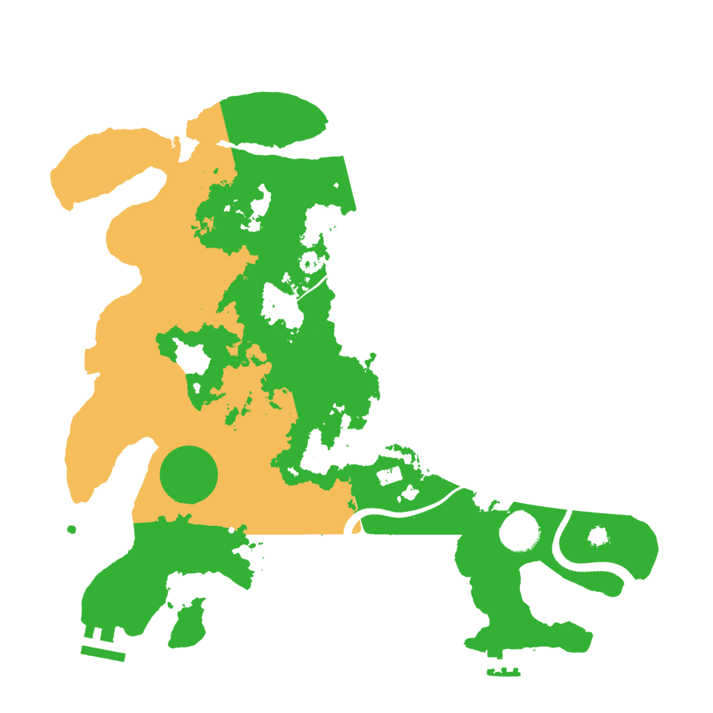 Biome Rust Map: Procedural Map, Size: 3250, Seed: 990930120