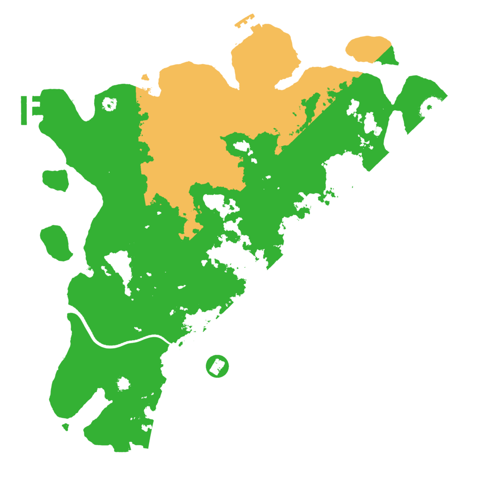 Biome Rust Map: Procedural Map, Size: 3500, Seed: 27119