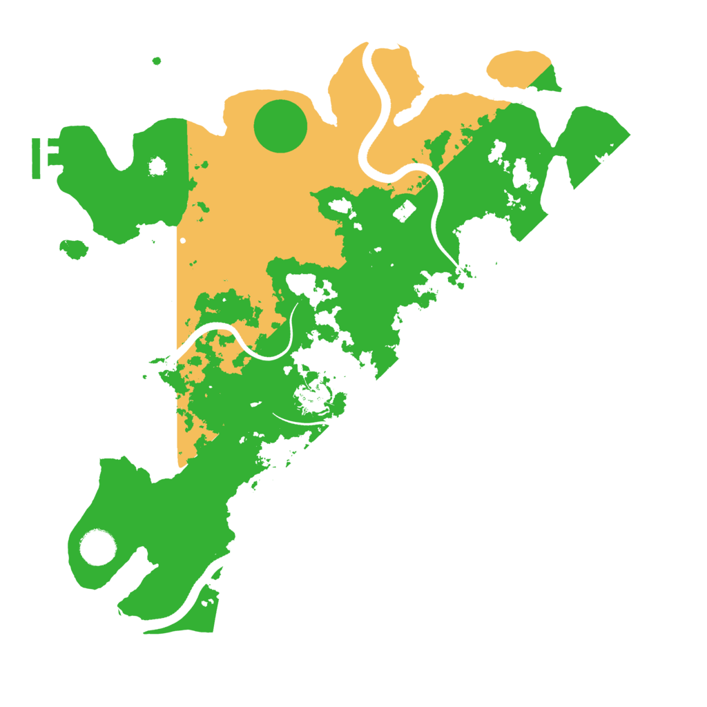 Biome Rust Map: Procedural Map, Size: 3500, Seed: 27119