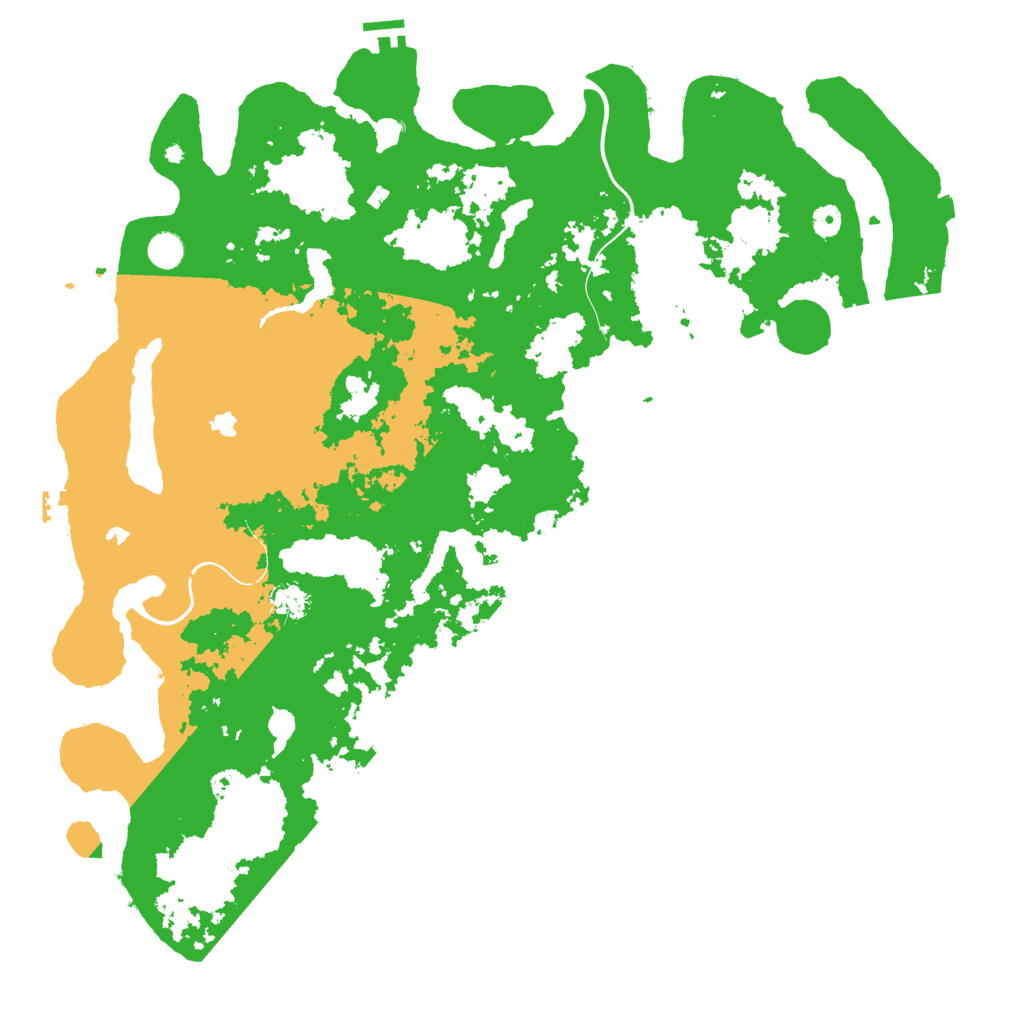 Biome Rust Map: Procedural Map, Size: 5000, Seed: 523433246