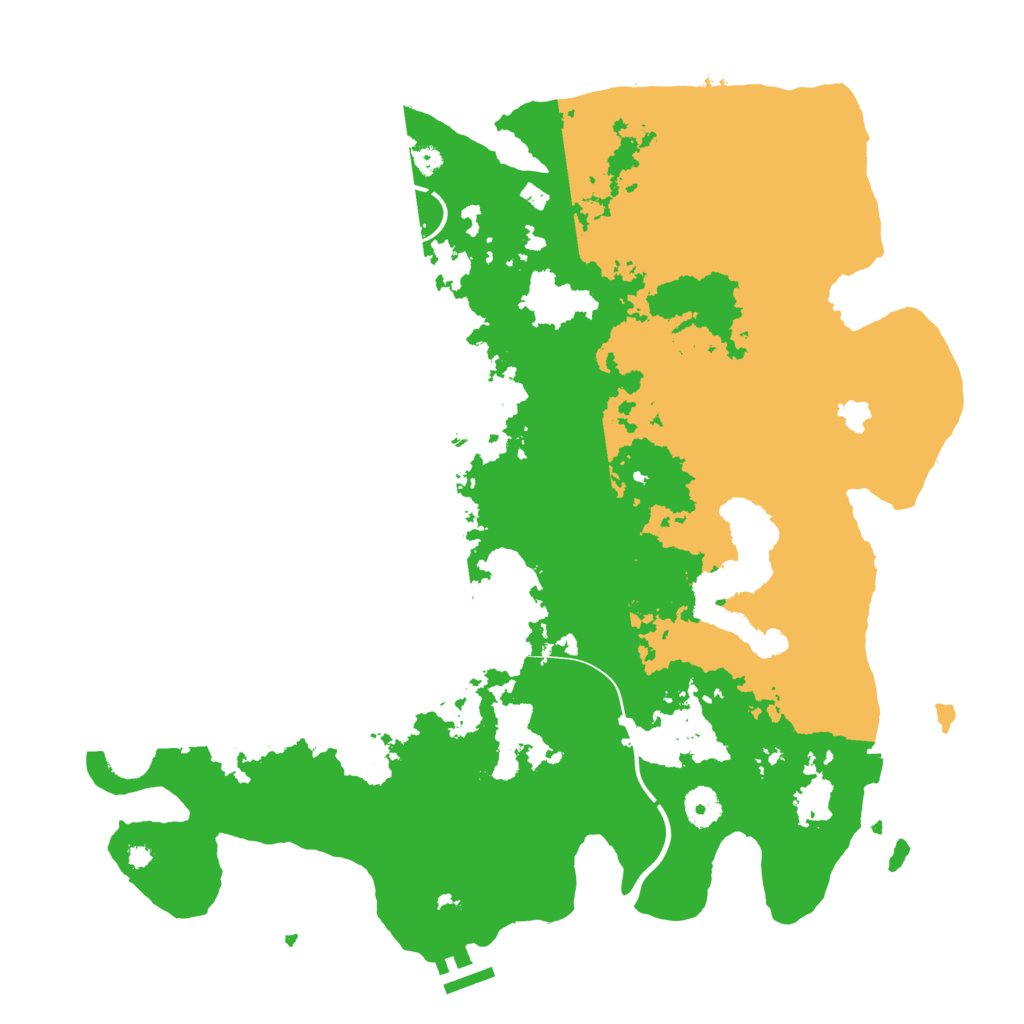 Biome Rust Map: Procedural Map, Size: 4000, Seed: 878105121