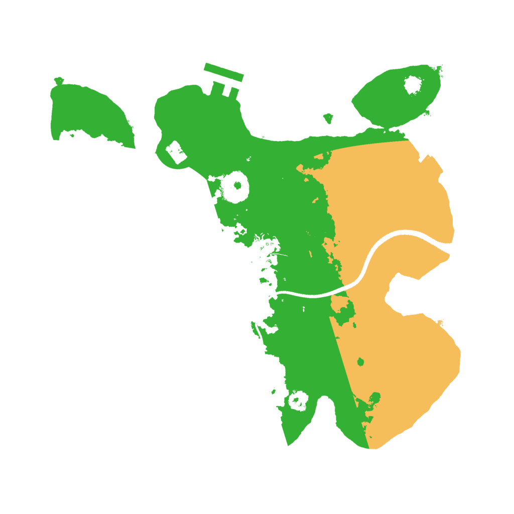 Biome Rust Map: Procedural Map, Size: 2600, Seed: 973465570