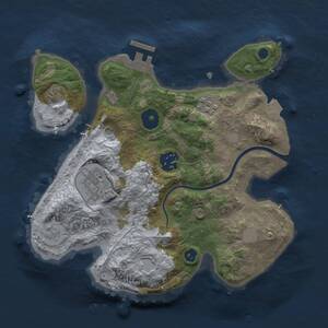 Thumbnail Rust Map: Procedural Map, Size: 2600, Seed: 973465570, 7 Monuments