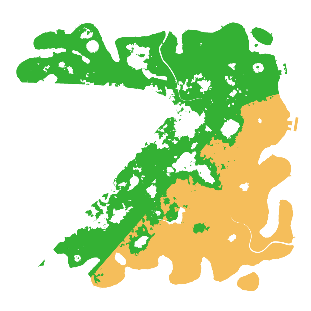 Biome Rust Map: Procedural Map, Size: 4504, Seed: 155