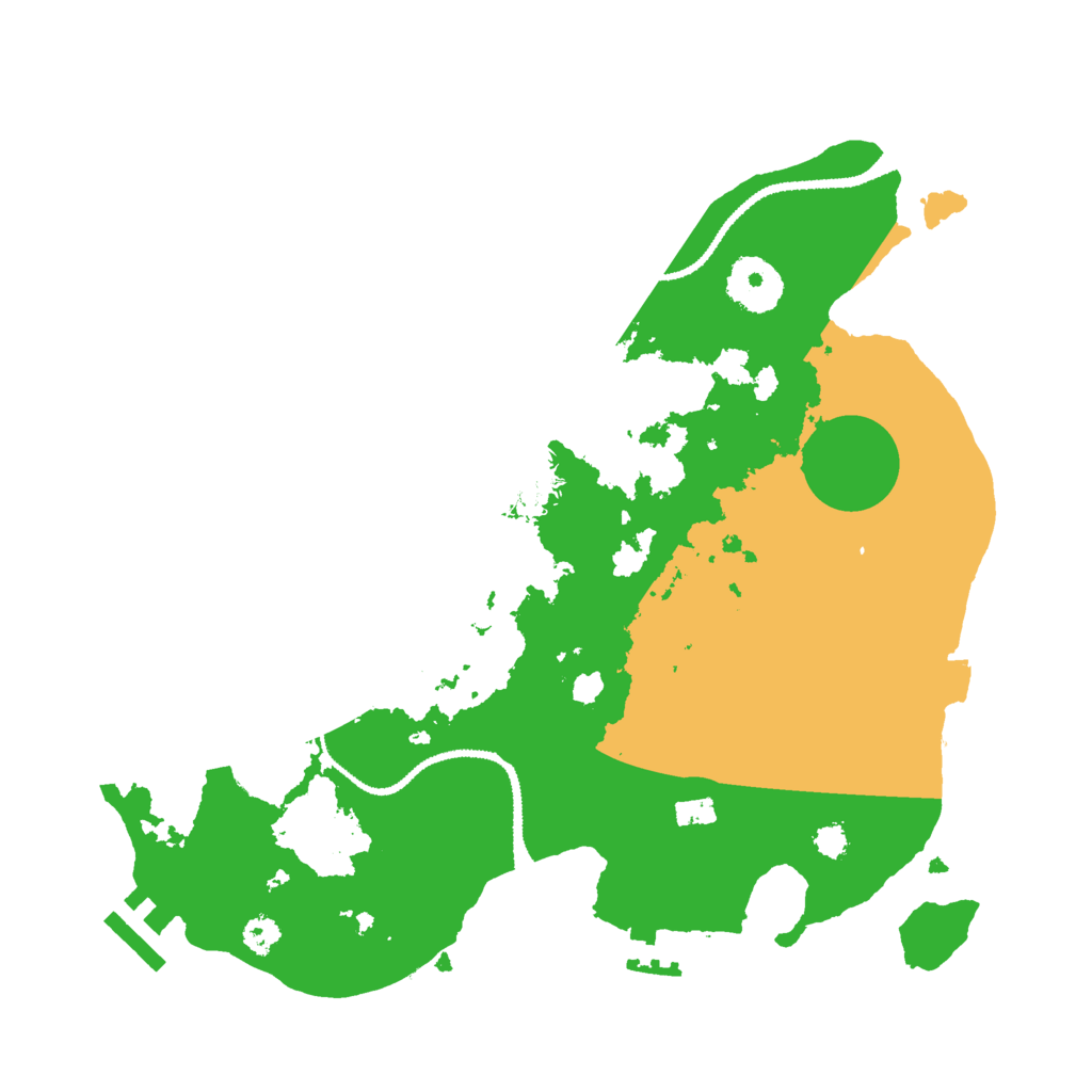 Biome Rust Map: Procedural Map, Size: 3000, Seed: 28078