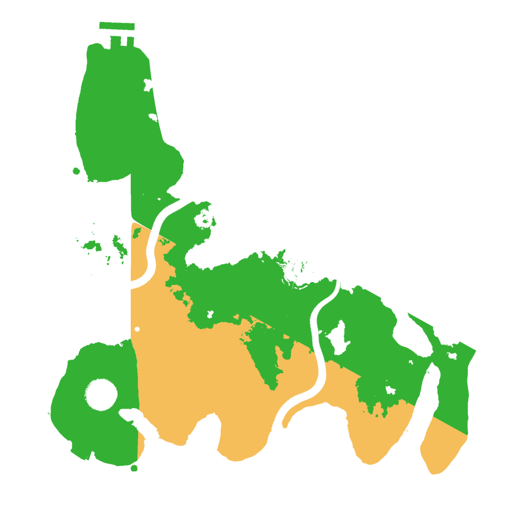 Biome Rust Map: Procedural Map, Size: 3000, Seed: 562421684