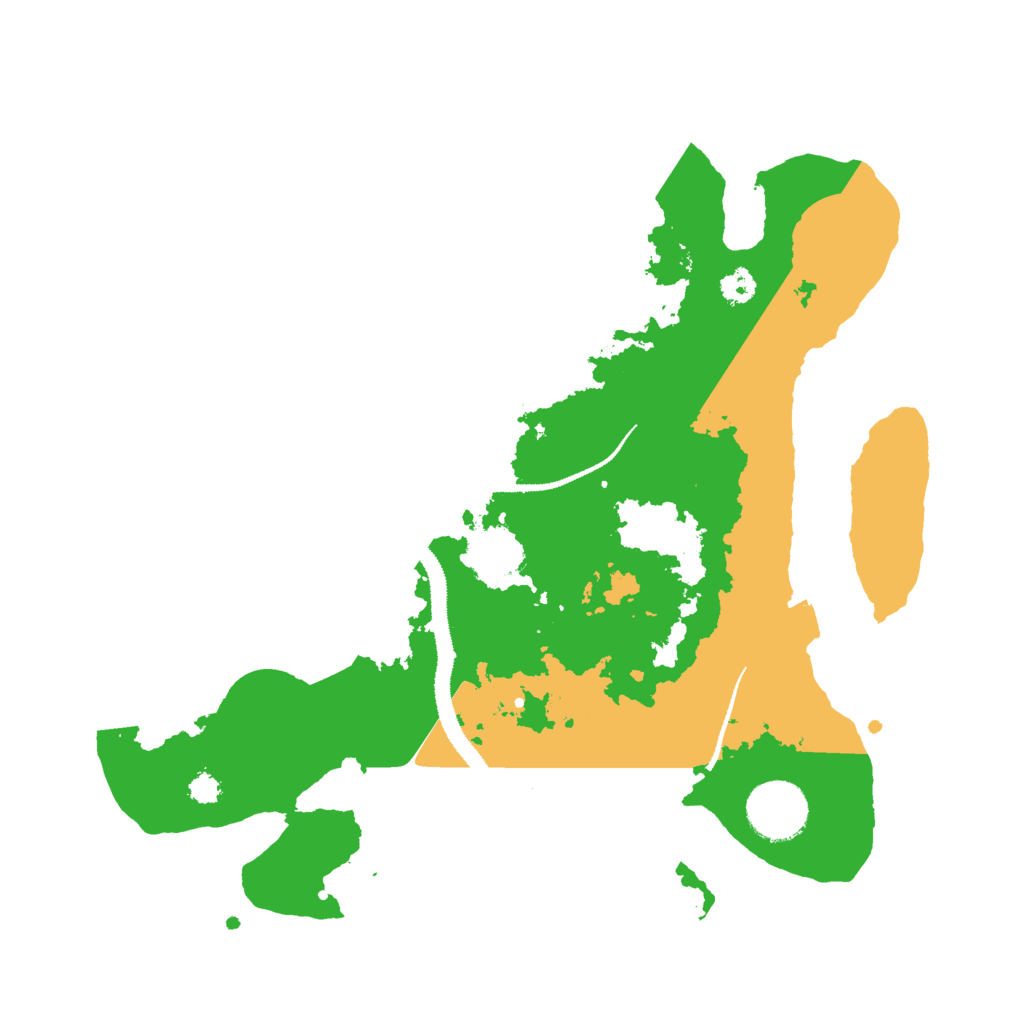 Biome Rust Map: Procedural Map, Size: 3000, Seed: 550436220