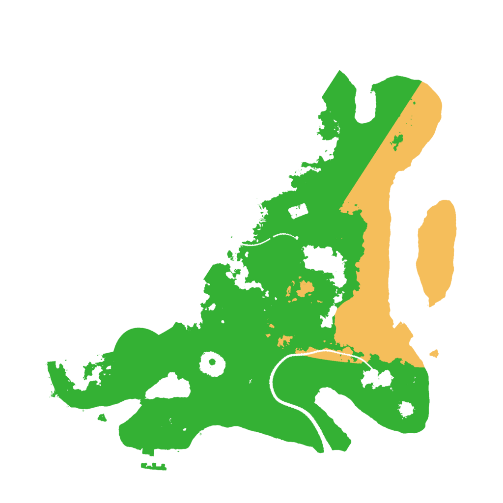 Biome Rust Map: Procedural Map, Size: 3000, Seed: 550436220