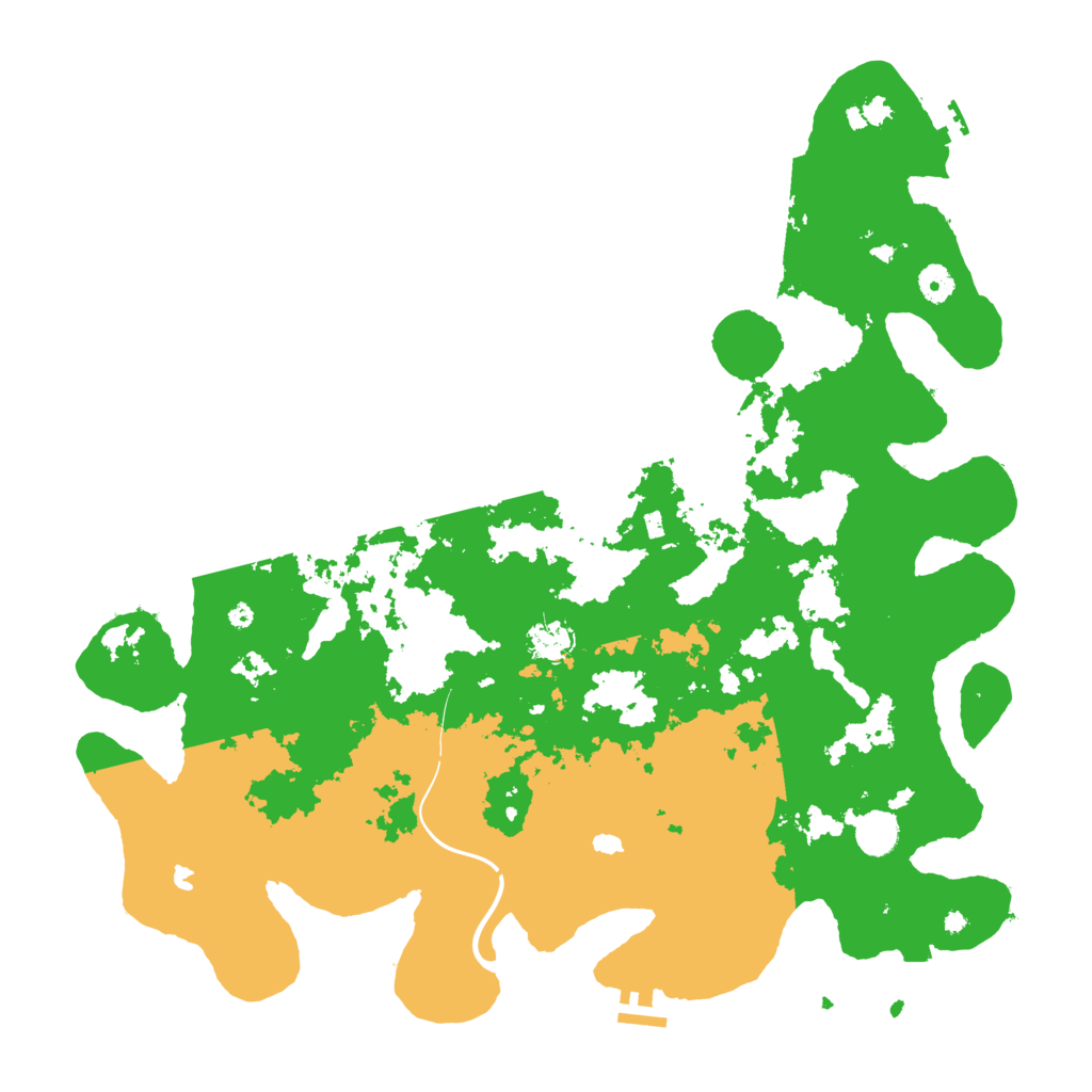 Biome Rust Map: Procedural Map, Size: 4500, Seed: 485395677