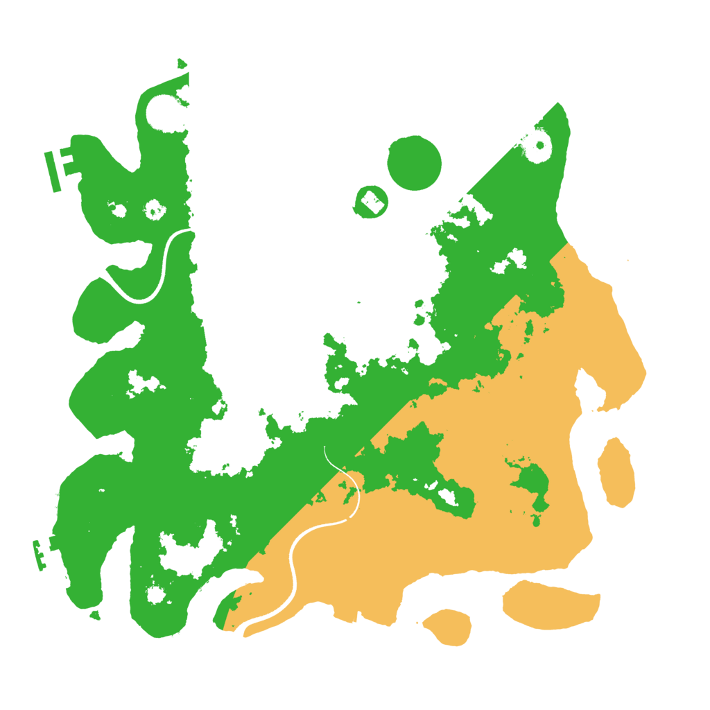 Biome Rust Map: Procedural Map, Size: 3500, Seed: 1969873025