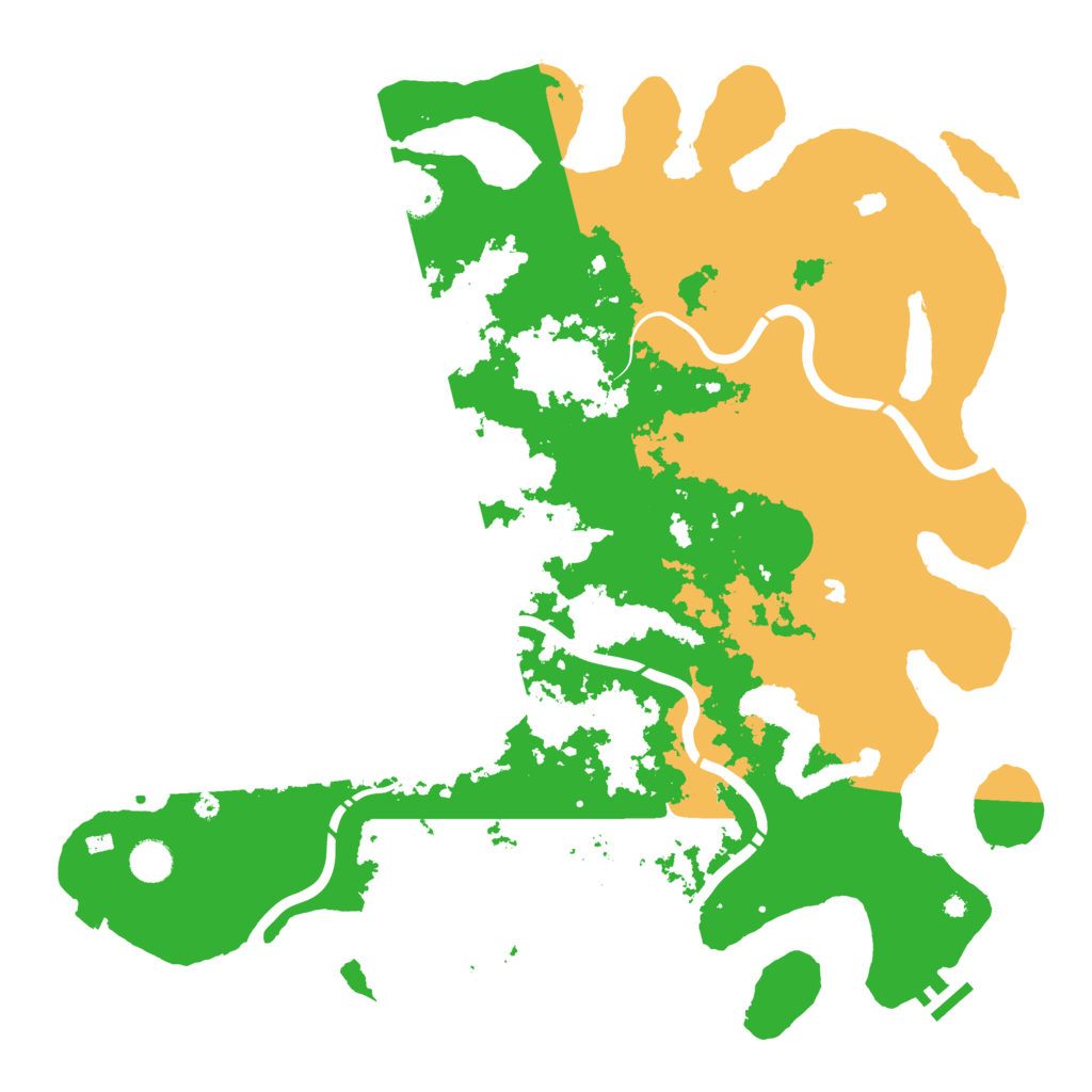 Biome Rust Map: Procedural Map, Size: 4500, Seed: 41975