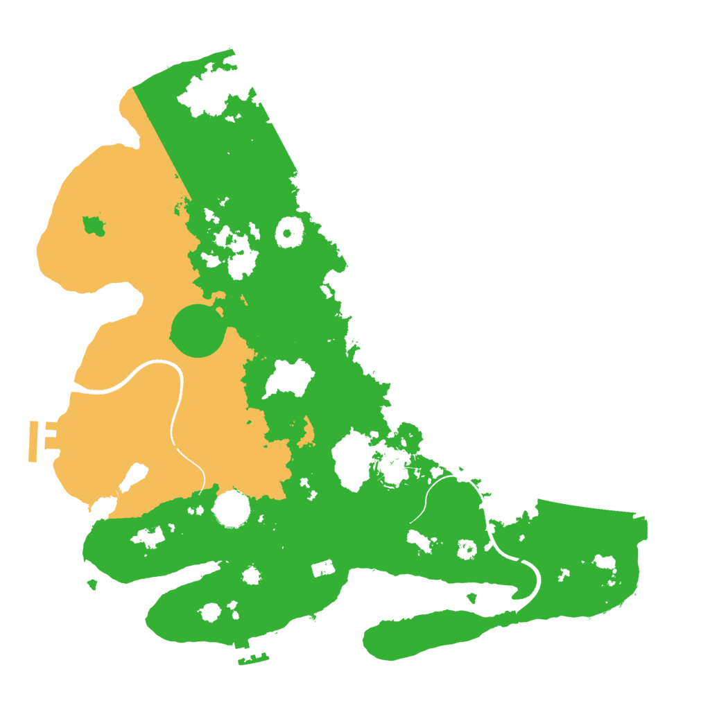 Biome Rust Map: Procedural Map, Size: 3500, Seed: 7980364